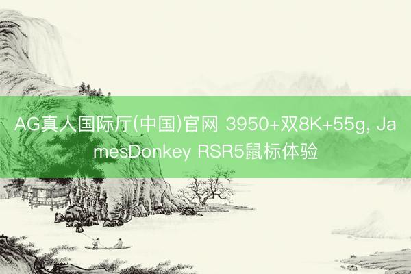 AG真人国际厅(中国)官网 3950+双8K+55g， JamesDonkey RSR5鼠标体验