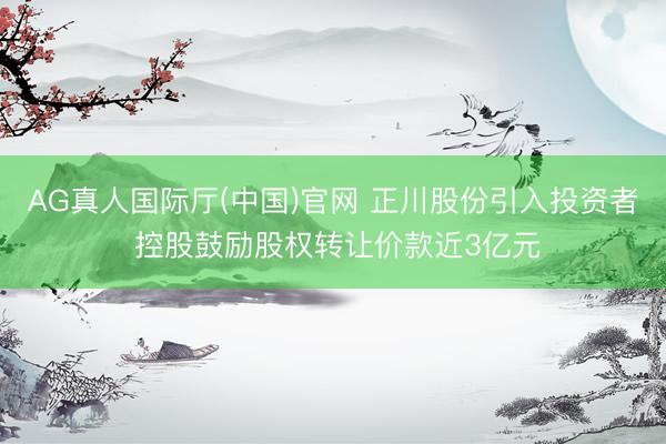AG真人国际厅(中国)官网 正川股份引入投资者 控股鼓励股权转让价款近3亿元